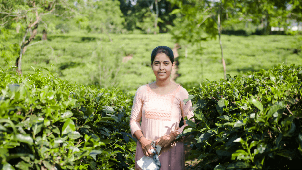 Swapna Rajput, 24, a member of the youth group and Community Development Forum at Behora Tea Estate, Assam, India. Image: Copac Media/ETP