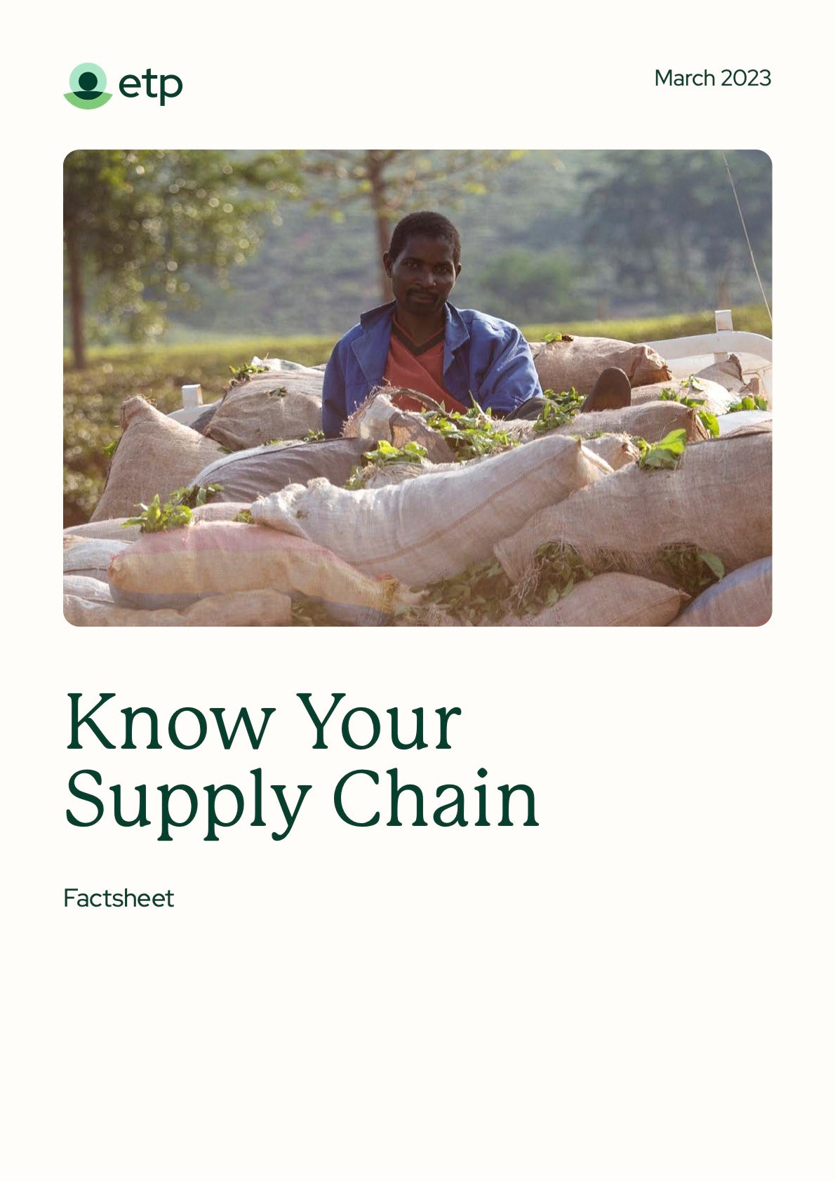 Know Your Supply Chain Factsheet Cover
