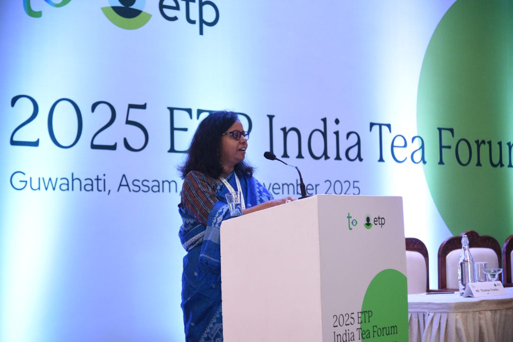 ETP Country Manager, Ranjana Das opens the India Tea Forum